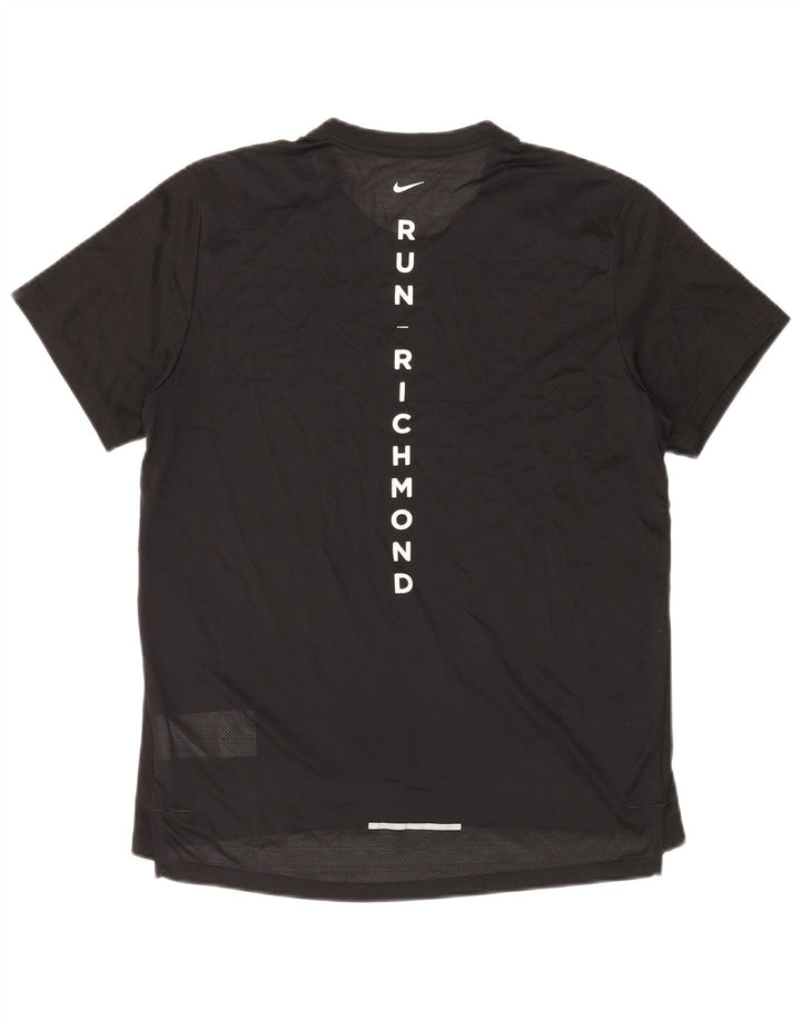 T-shirt grafica NIKE Dri Fit da donna, media, nera, in poliestere