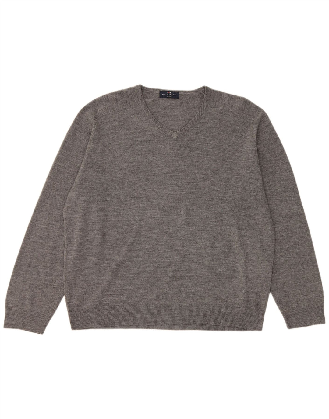 Maglione da uomo con scollo a V Marks & Spencer XL grigio acrilico