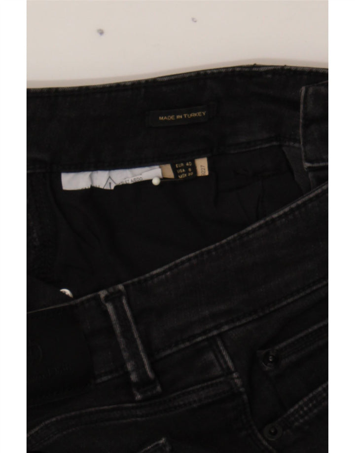 MASSIMO DUTTI Womens Mid Rise Skinny Jeans EU 40 Medium W30 L29 Black Vintage Massimo Dutti and Second-Hand Massimo Dutti from Messina Hembry 