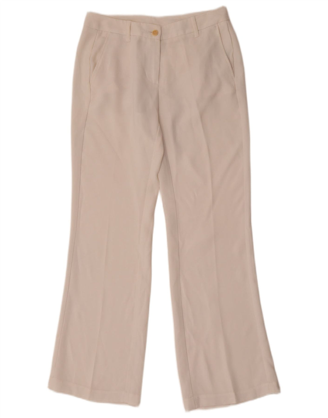 Pantaloni chino bootcut da donna Benetton W28 L30 bianchi