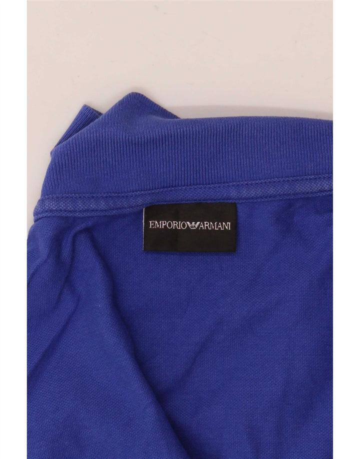 Polo da uomo Emporio Armani blu medio