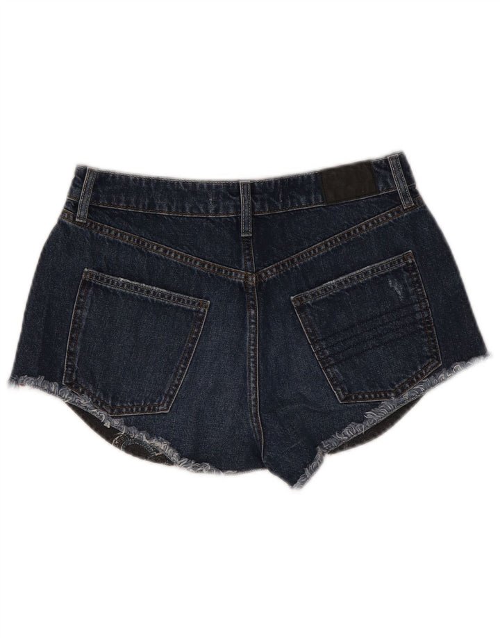 Pantaloncini di jeans da donna Superdry W28 cotone blu navy medio