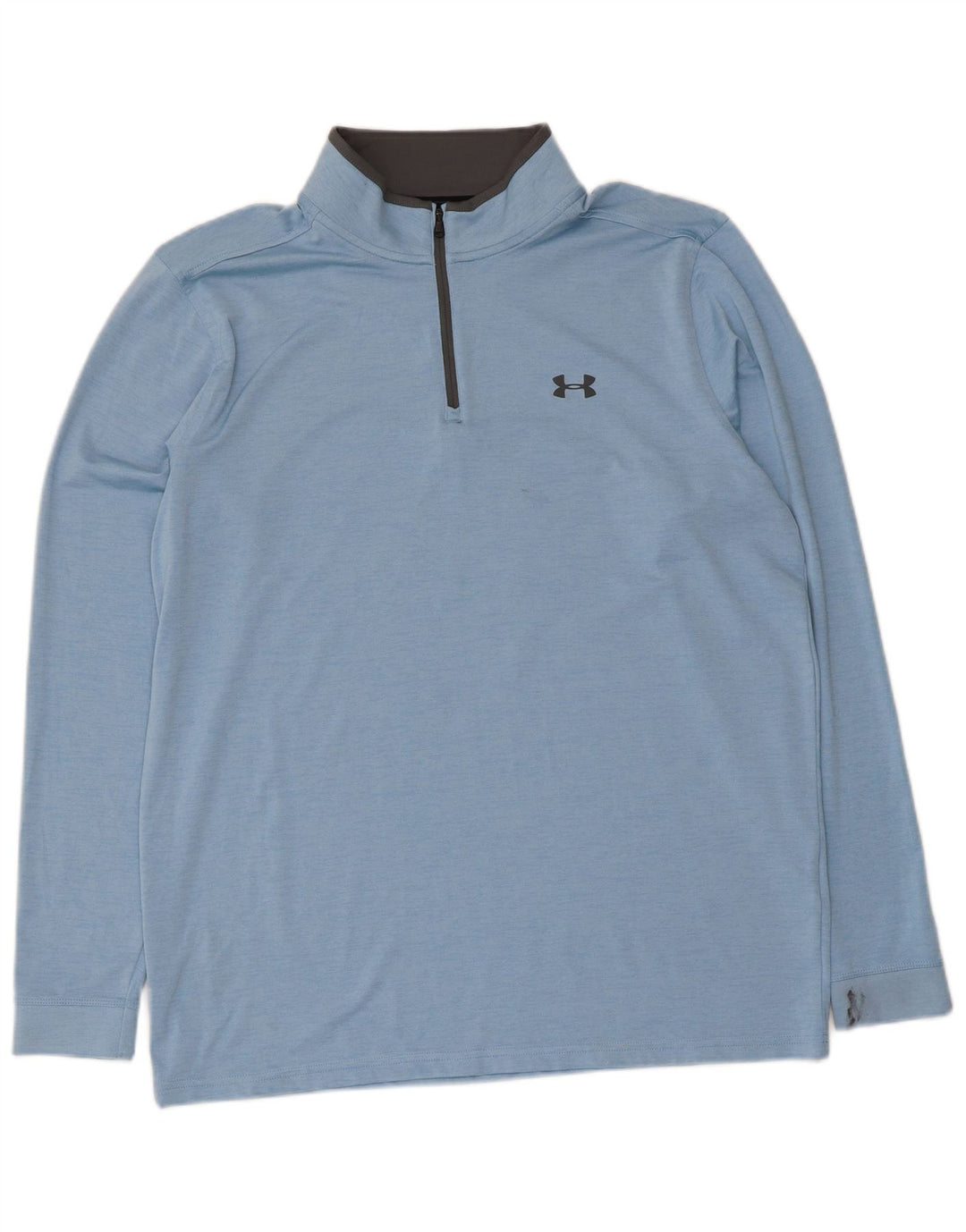 Under Armour Uomo Heat Gear Pullover Tuta da ginnastica Top Large Blu screziato