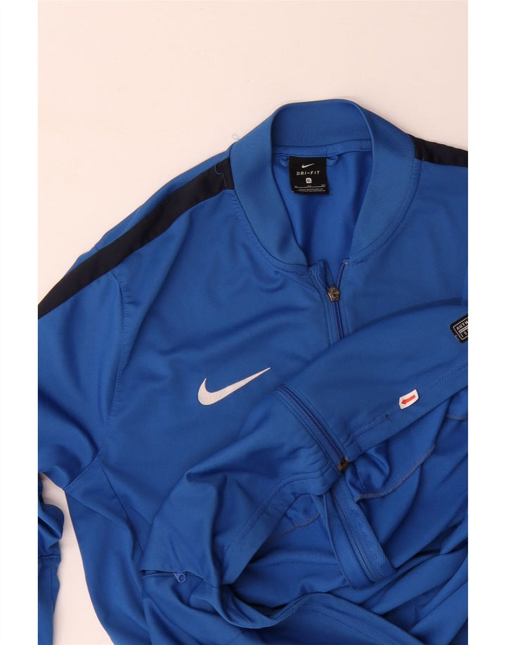Giacca da tuta da uomo NIKE Dri Fit XL blu poliestere color block