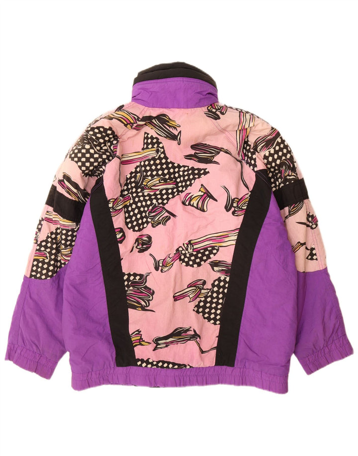 Giacca da sci oversize da donna Etirel UK 10 Small Nylon geometrico viola
