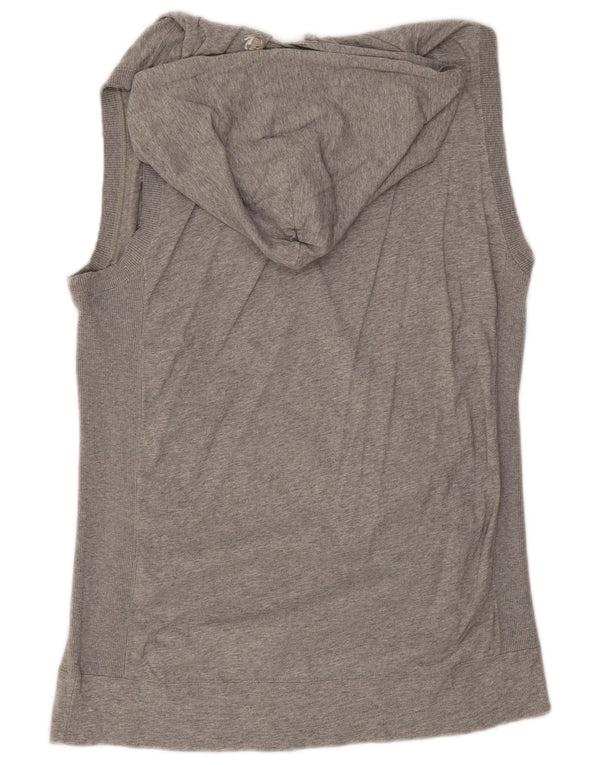 Felpa con cappuccio grafica senza maniche Champion da uomo XL in cotone chiazzato grigio