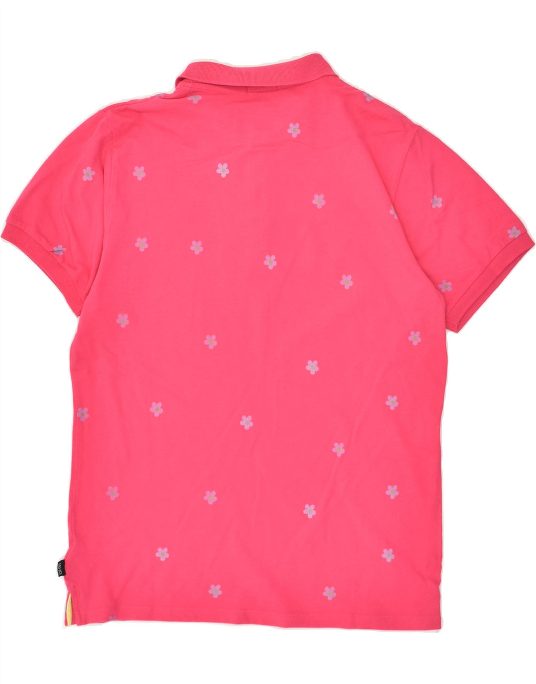 LIU JO Mens Slim Fit Polo Shirt XL Pink Floral Cotton | Vintage Liu Jo | Thrift | Second-Hand Liu Jo | Used Clothing | Messina Hembry 