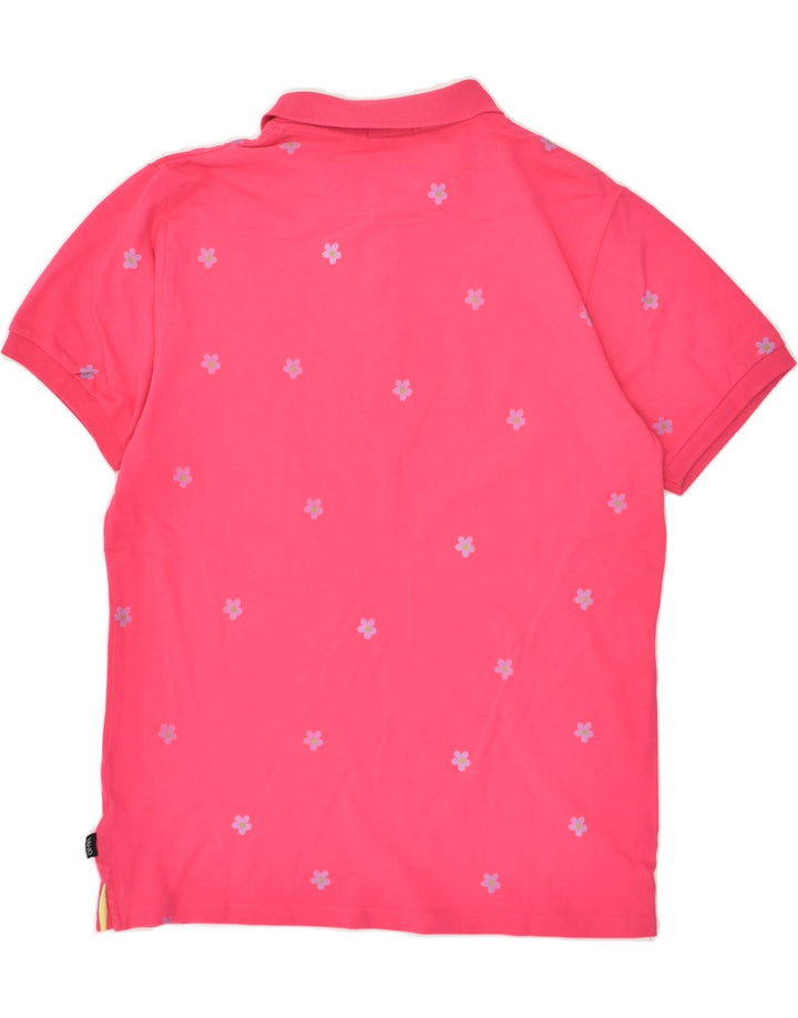 LIU JO Mens Slim Fit Polo Shirt XL Pink Floral Cotton | Vintage Liu Jo | Thrift | Second-Hand Liu Jo | Used Clothing | Messina Hembry 