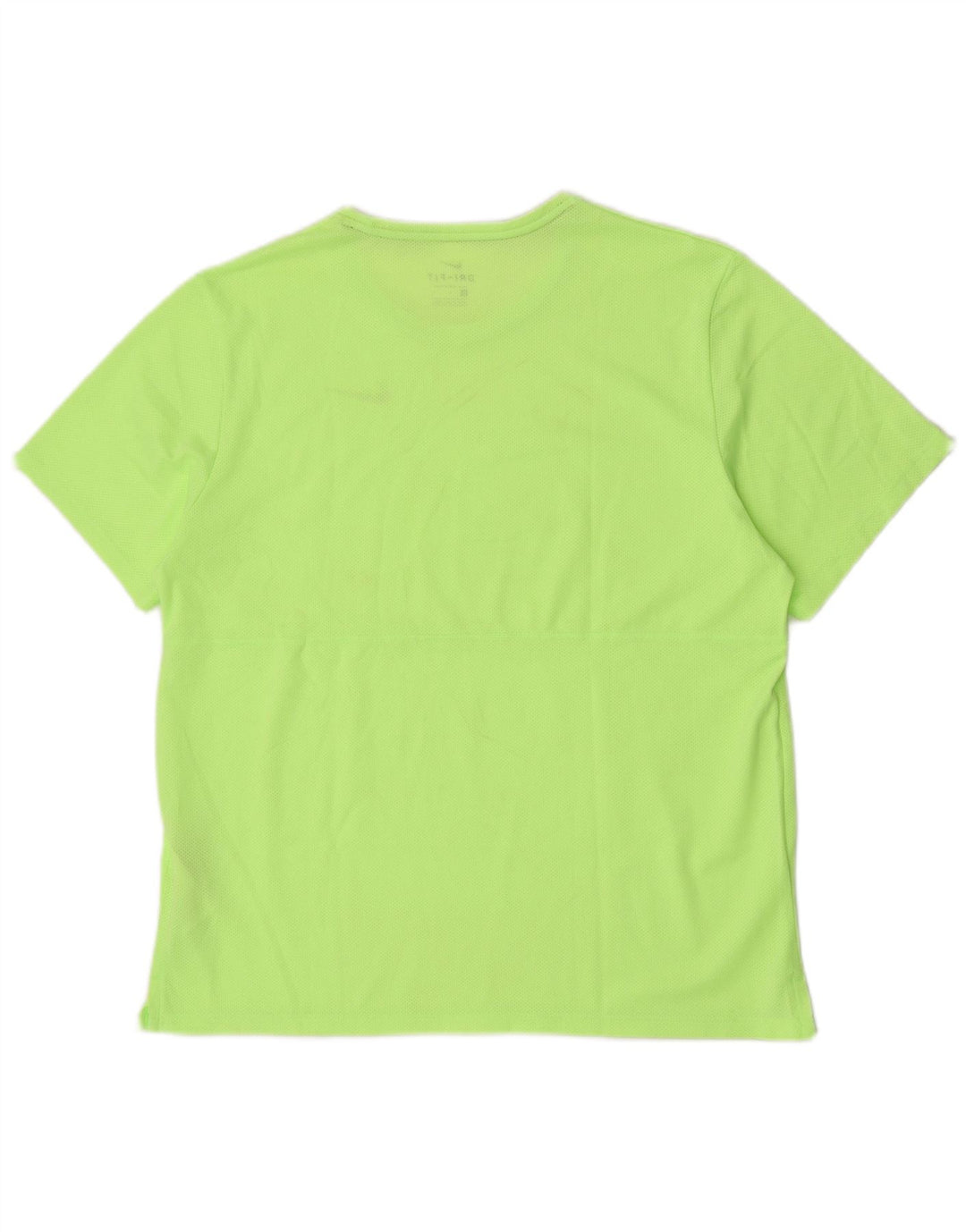 Nike Uomo Dri Fit T-shirt da running Top Large Verde Poliestere