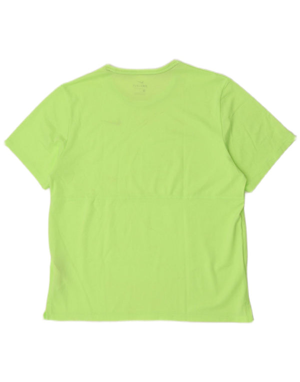 Nike Uomo Dri Fit T-shirt da running Top Large Verde Poliestere