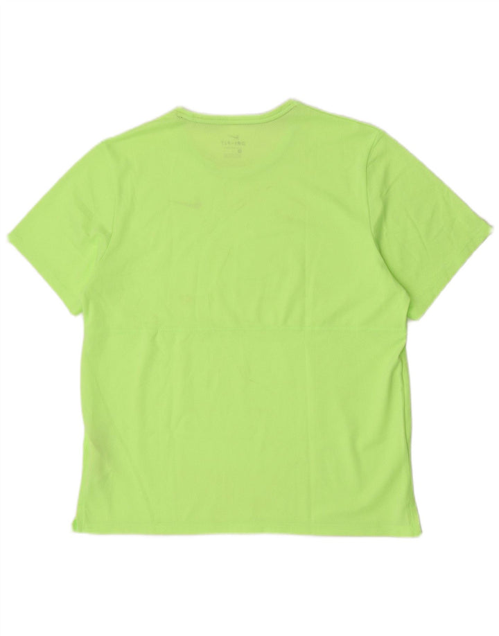 Nike Uomo Dri Fit T-shirt da running Top Large Verde Poliestere