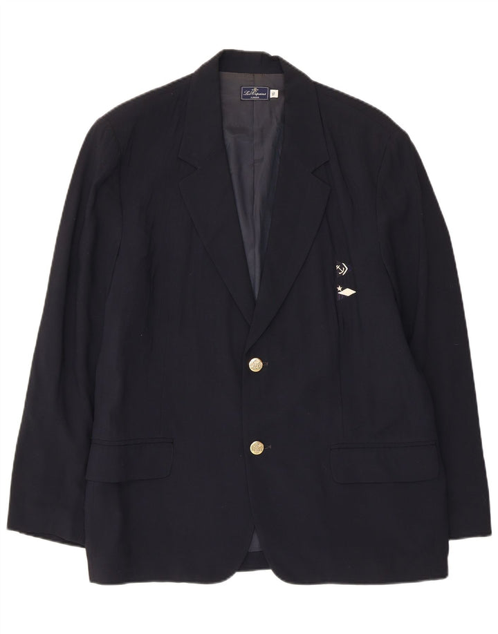 Giacca blazer a 2 bottoni da ragazzo LES COPAINS 15-16 anni in viscosa blu navy