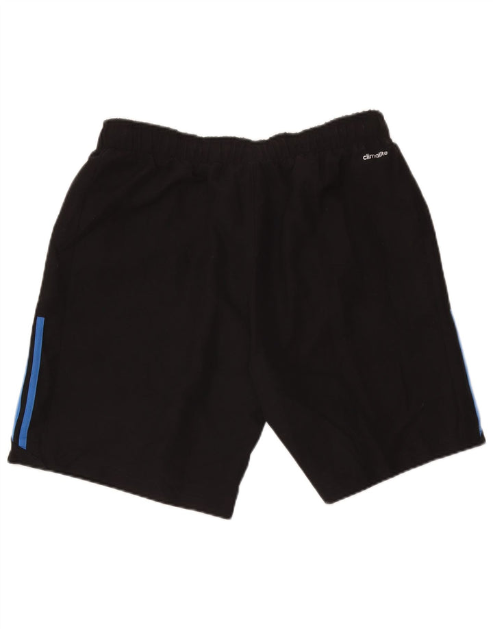 Pantaloncini sportivi Adidas Climalite da uomo grandi in poliestere nero