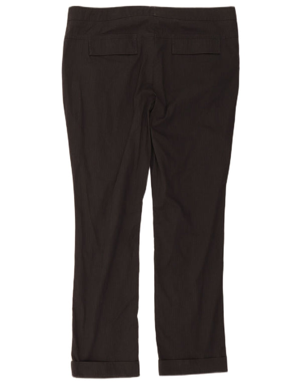 Pantaloni da abito slim da donna Tommy Hilfiger US 14 XL W38 L28 Cotone grigio