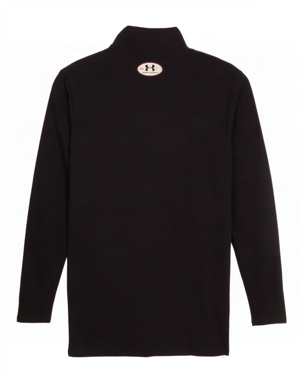Under Armour Mens Top Long Sleeve Medium Black Nylon