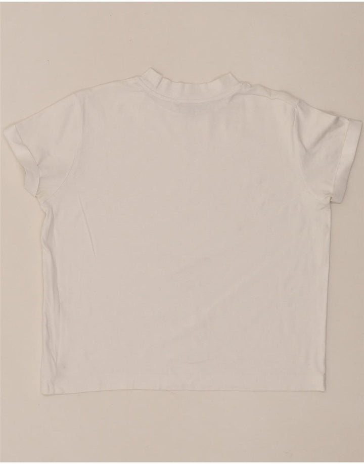 TOMMY HILFIGER Womens T-Shirt Top UK 14 Medium White Vintage Tommy Hilfiger and Second-Hand Tommy Hilfiger from Messina Hembry 