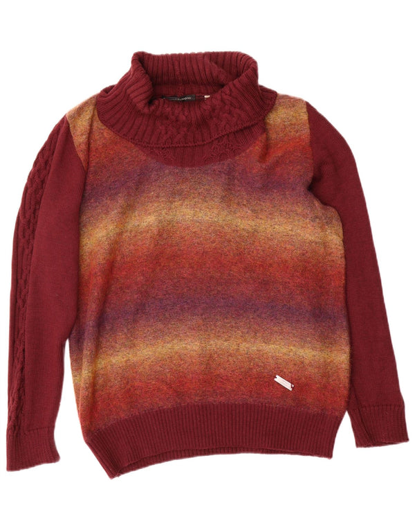 Rosanna Pellegrini Maglione a collo alto da donna IT 50 XL Bordeaux