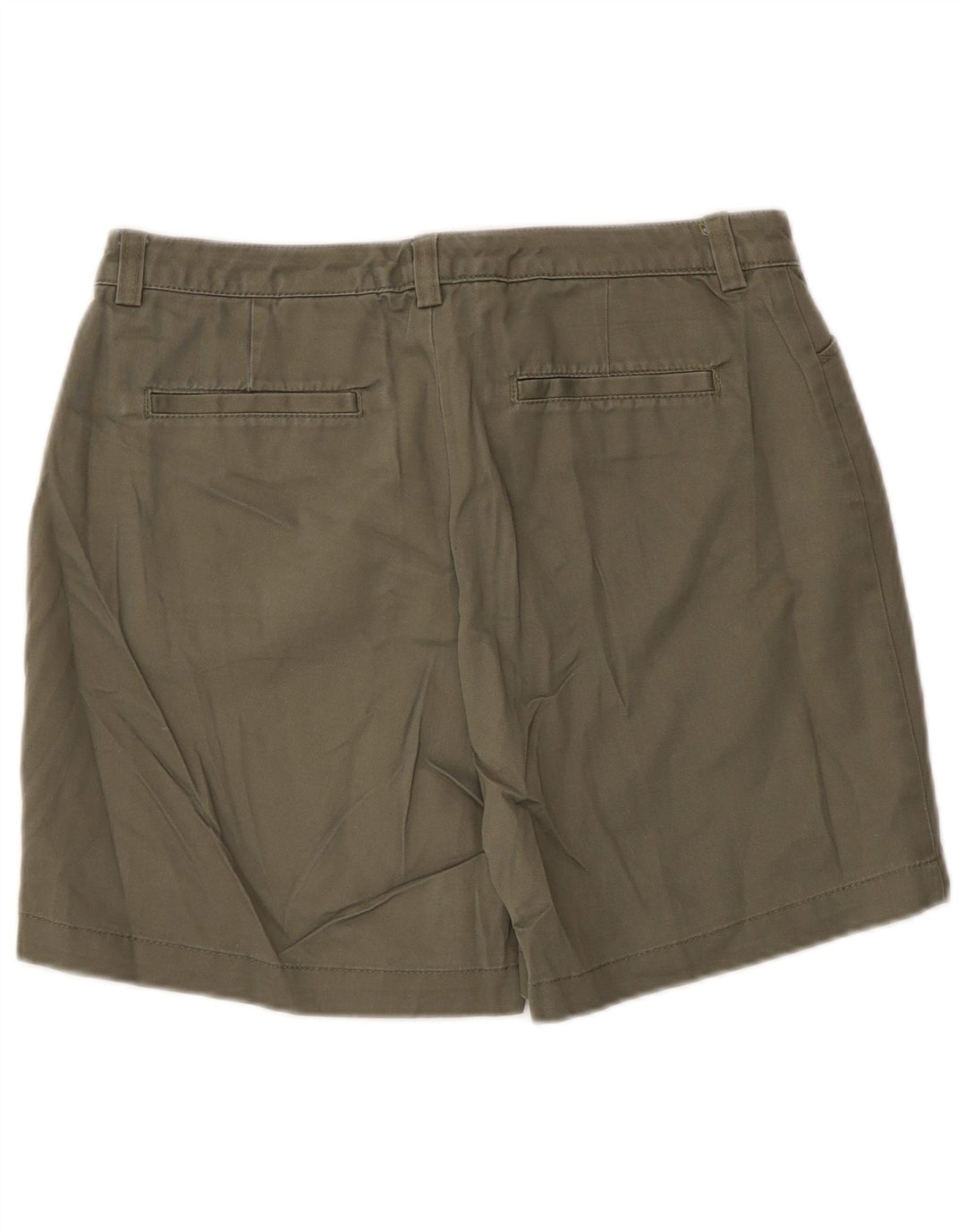 Pantaloncini casual da donna Eddie Bauer US 6 medi W30 cotone kaki