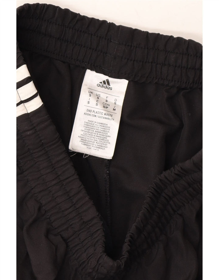 ADIDAS Womens Tracksuit Trousers Joggers UK 10 Small Black Polyester Vintage Adidas and Second-Hand Adidas from Messina Hembry 