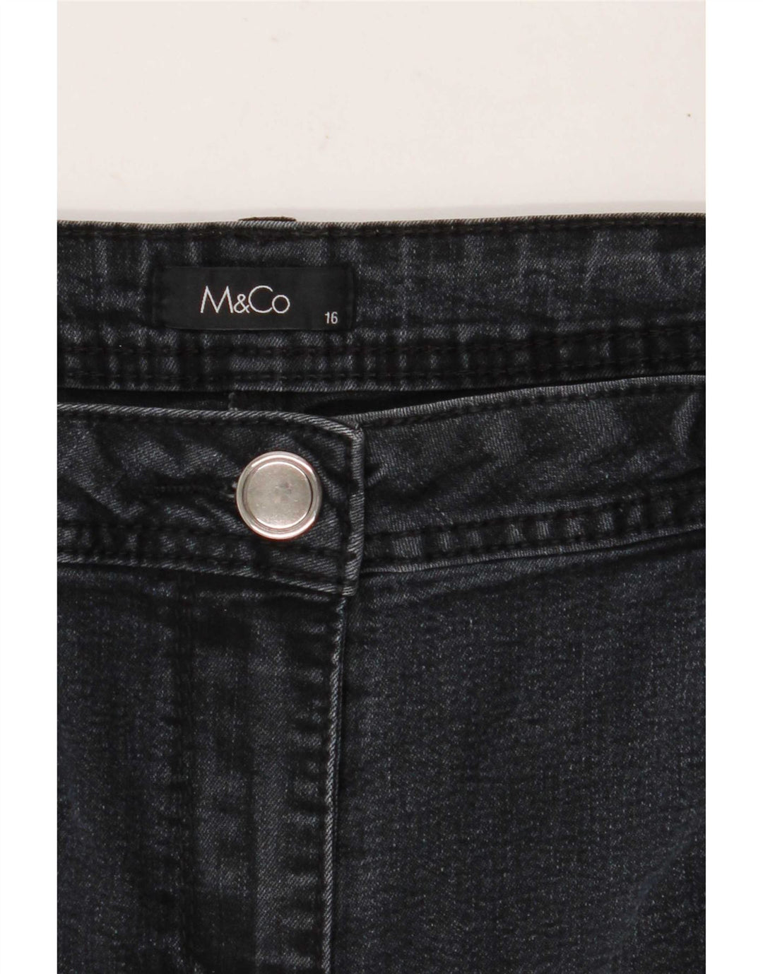 Jeans dritti da donna M&Co UK 16 Large W36 L30 Grigio