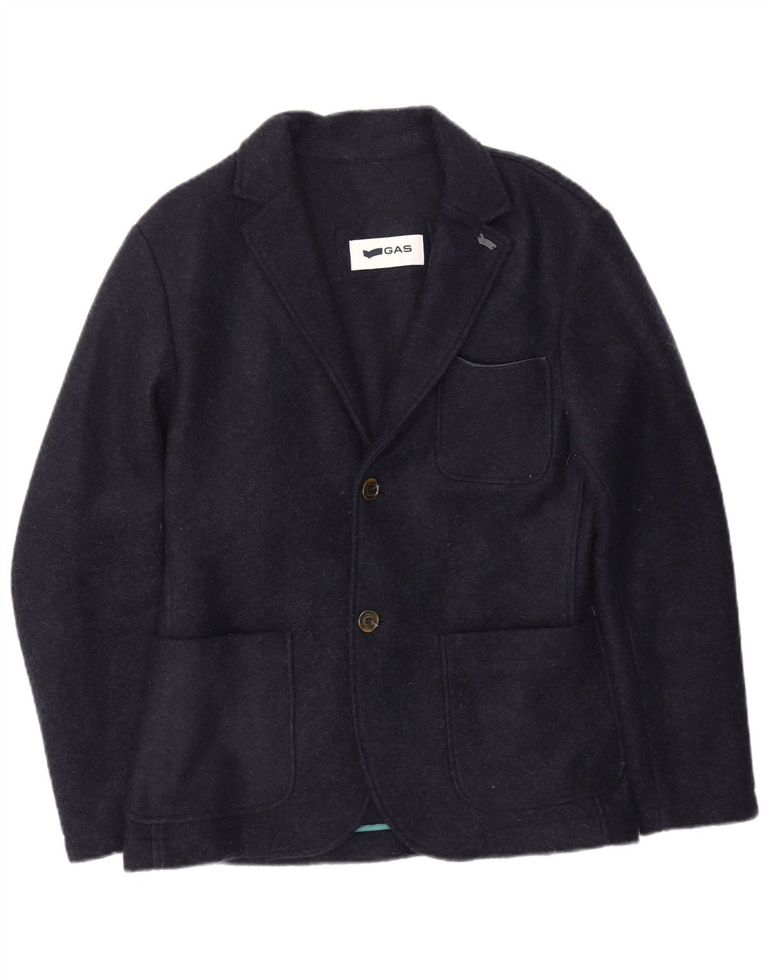 Giacca Blazer da Uomo a 2 Bottoni Gas IT 48 Blu Navy Medio