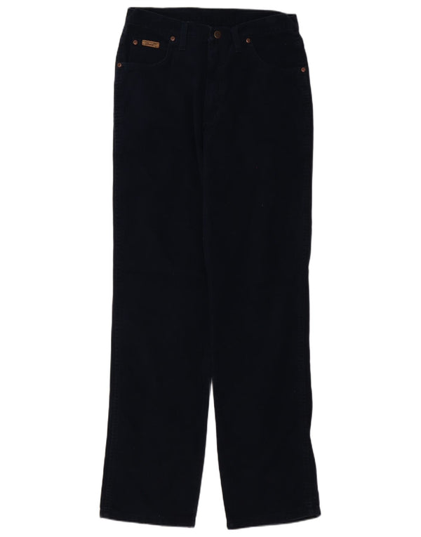 Pantaloni Wrangler da uomo Texas dritti in velluto a coste W32 L34 cotone blu navy