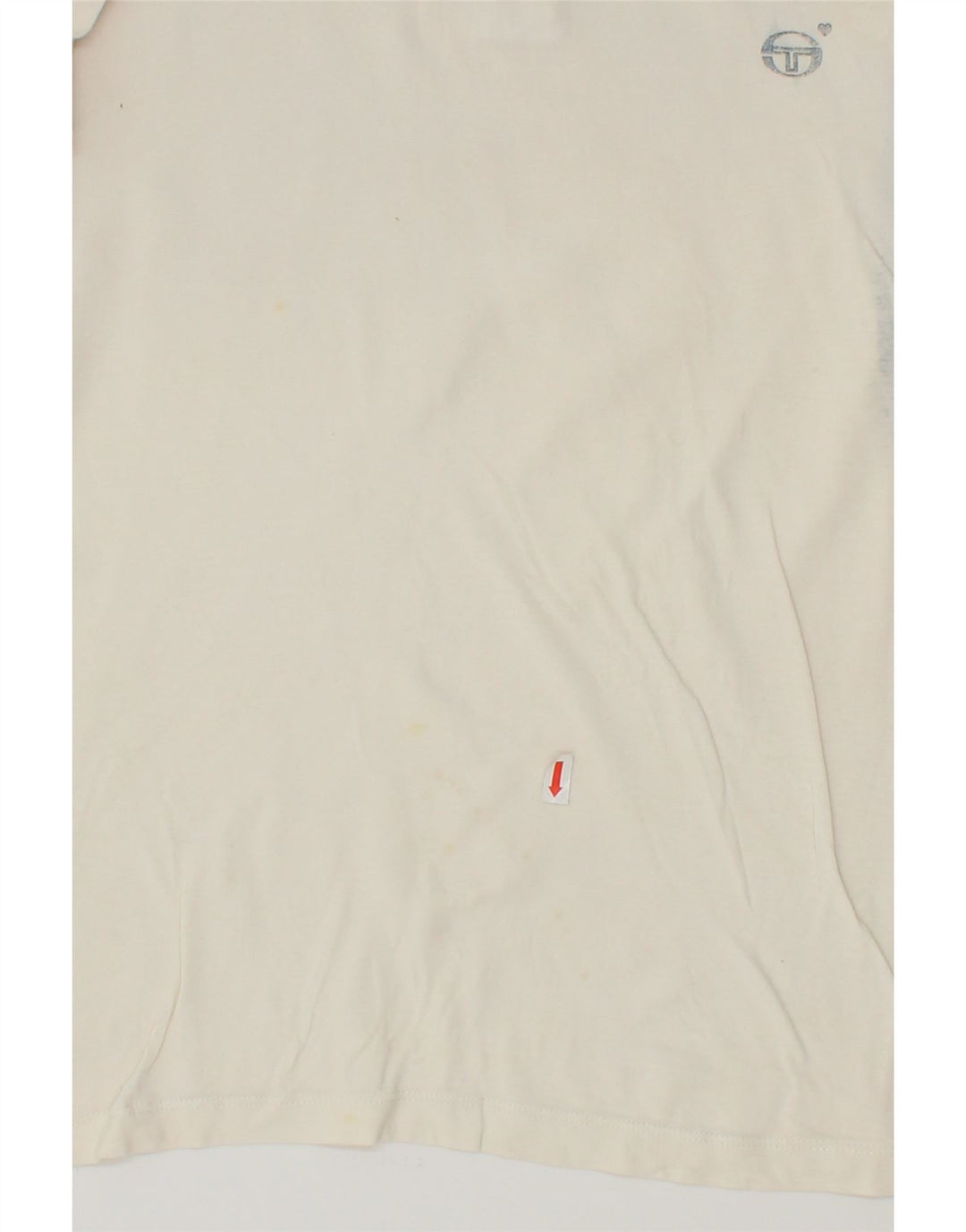 SERGIO TACCHINI Womens Polo Shirt UK 12 Medium White Vintage Sergio Tacchini and Second-Hand Sergio Tacchini from Messina Hembry 