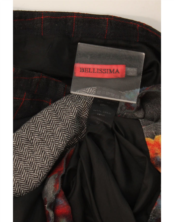 Gonna a strati da donna Bellissima W32 grande lana patchwork multicolore