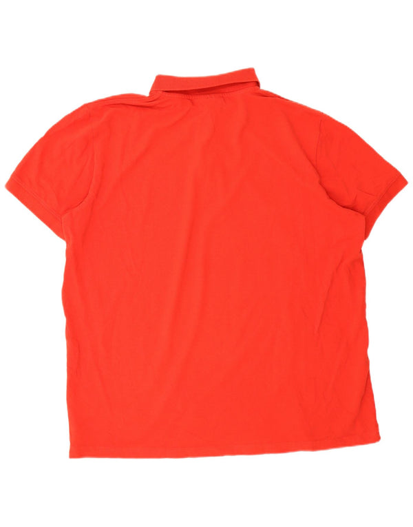 Polo da uomo KAPPA 2XL rossa in cotone