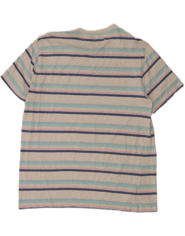 T-shirt da uomo Penguin Top 2XL cotone a righe bianche