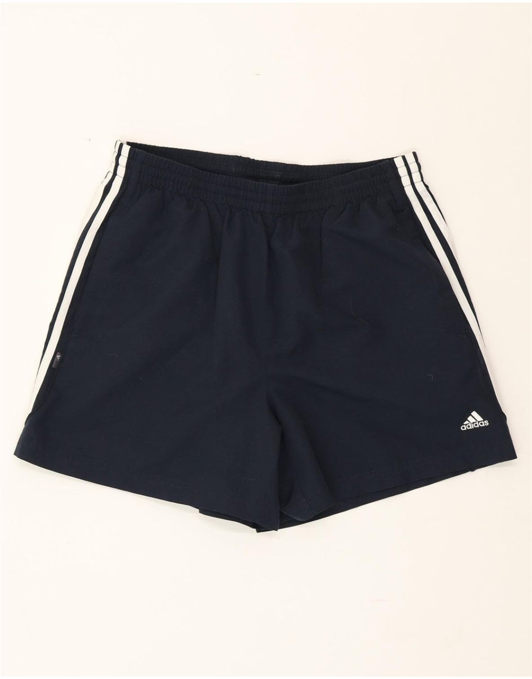 Pantaloncini sportivi da uomo ADIDAS grandi in poliestere blu navy