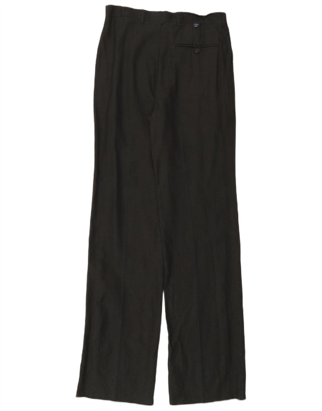 Pantaloni chino vintage da uomo con pegging W30 L36 viscosa nera