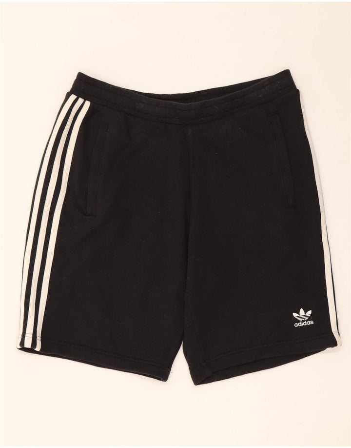Pantaloncini sportivi Adidas da uomo medio cotone nero