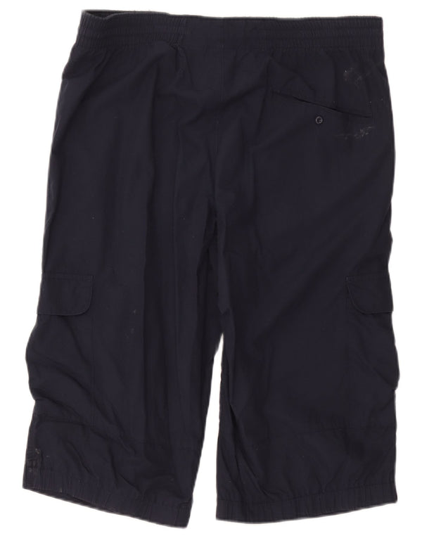 Pantaloncini cargo Adidas da uomo medi W36 in cotone blu navy