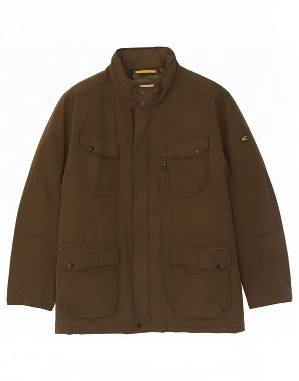 Camel Active Mens Utility Jacket UK 48 4XL Beige Polyester