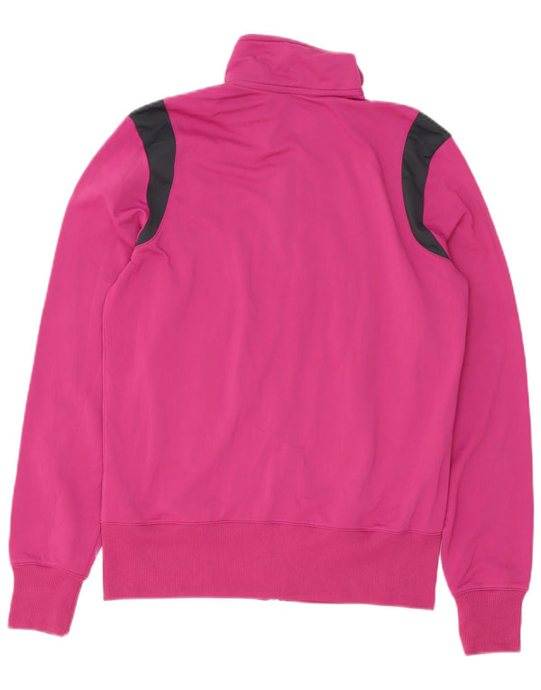 Giacca da tuta da donna NIKE UK 16 Large in poliestere color block rosa