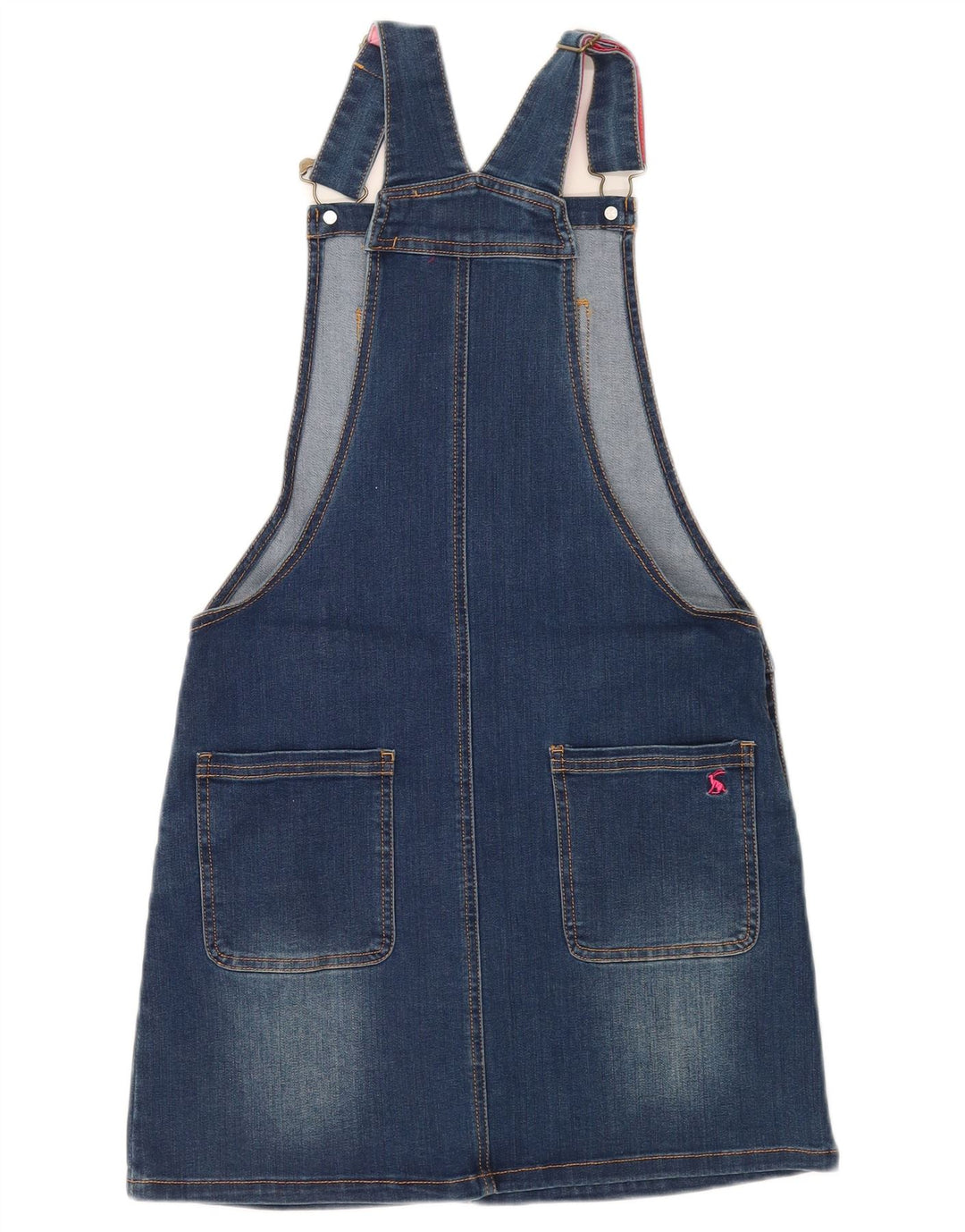 JOULES Abito salopette in denim per bambina 11-12 anni in cotone blu