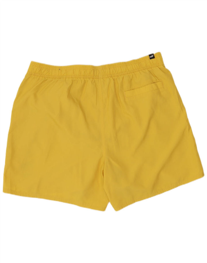 Pantaloncini da bagno con grafica PUMA da uomo XL Giallo Poliestere