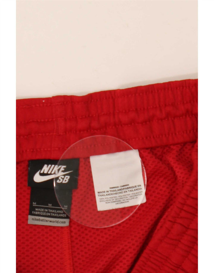 Pantaloncini sportivi grafici Nike da uomo in poliestere rosso medio