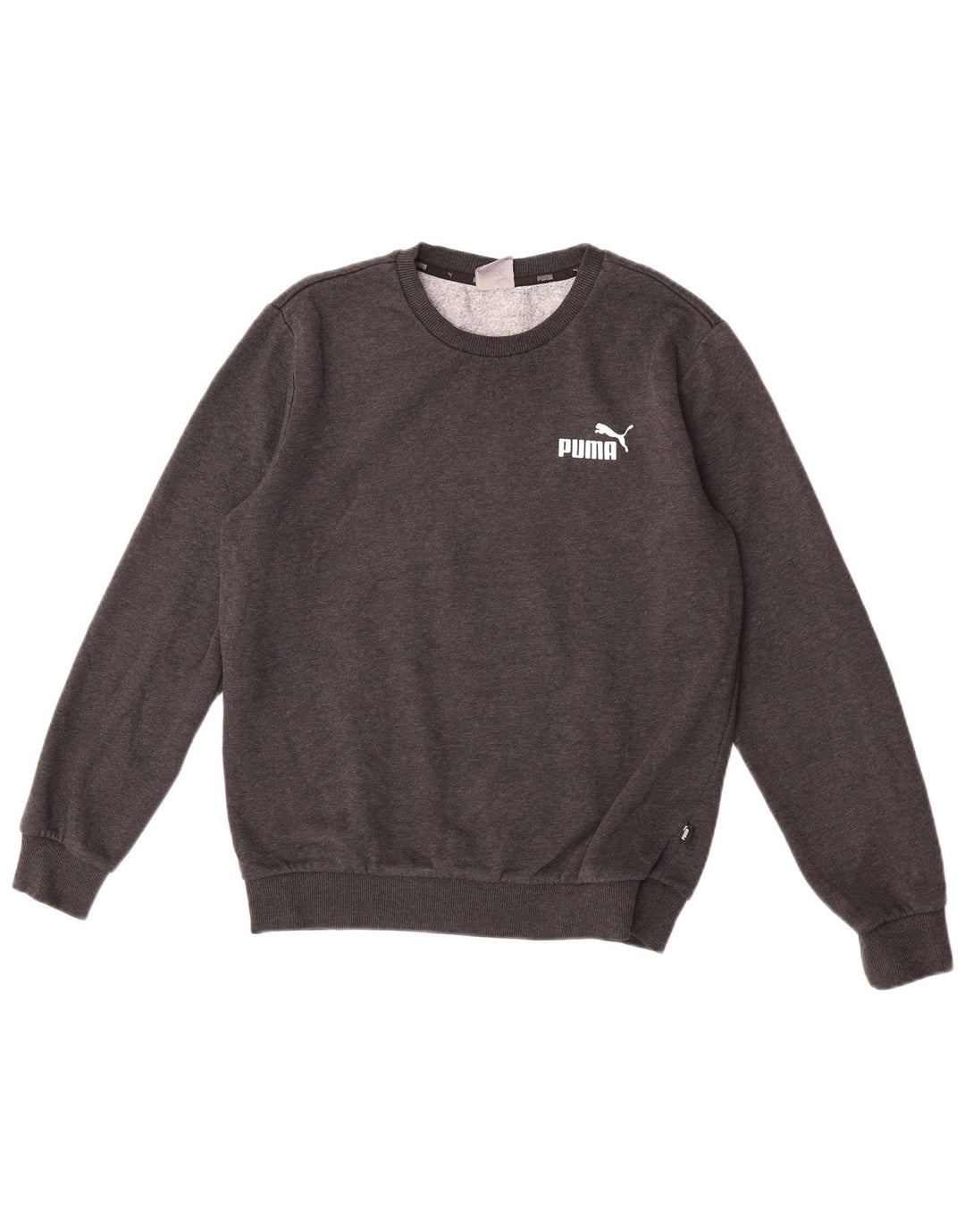 Felpa da uomo Puma Maglione piccolo in cotone grigio