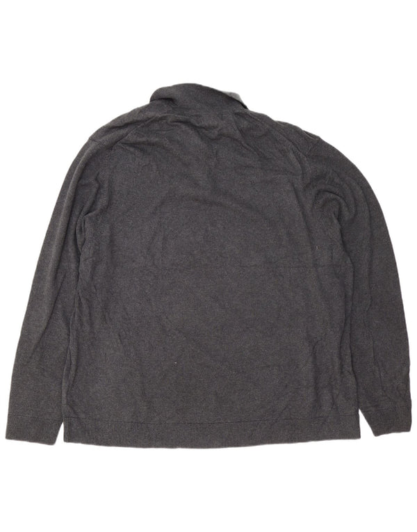 EDDIE BAUER Maglione da uomo con collo alto 2XL Cotone grigio