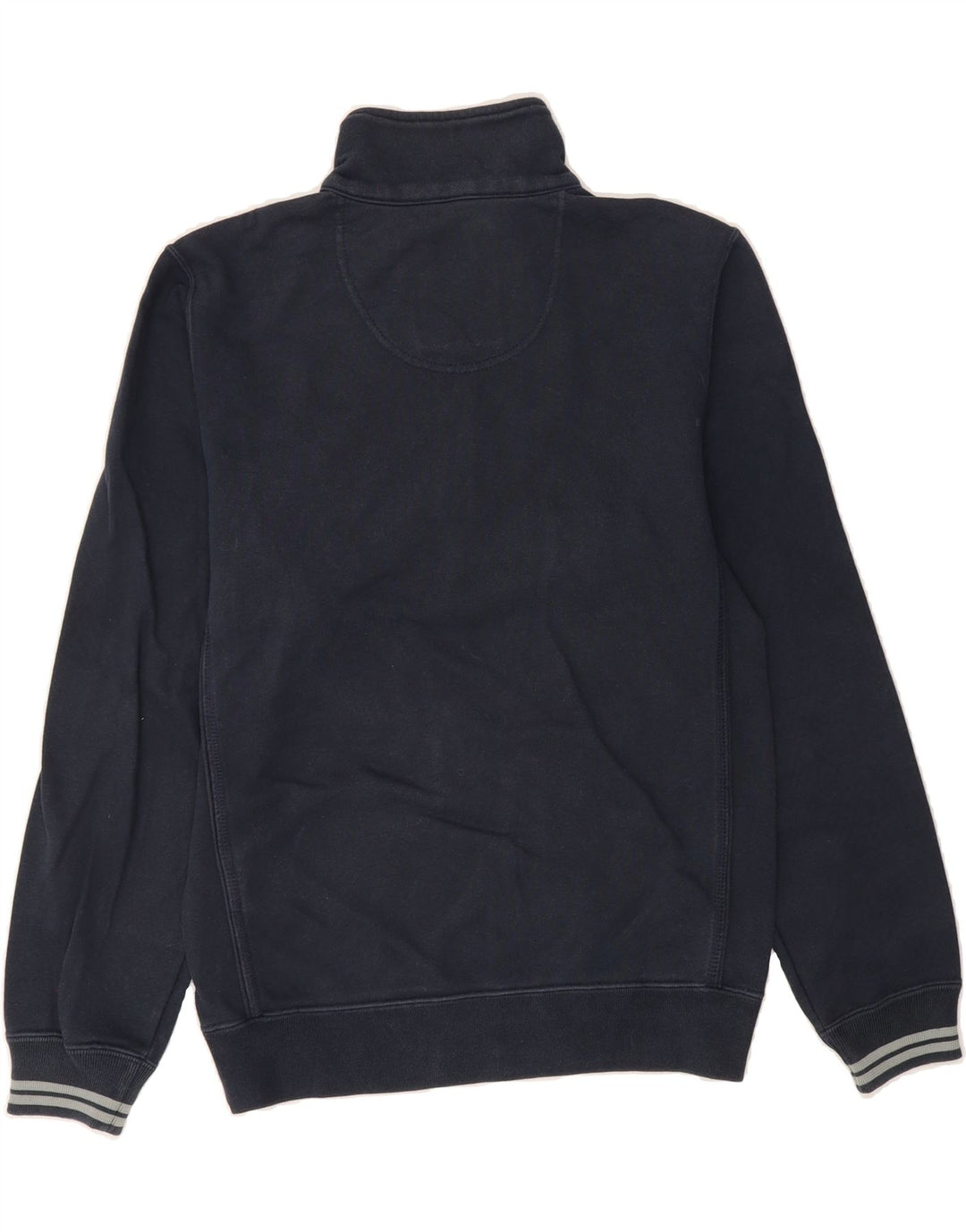 CHAMPION Mens Graphic Zip Neck Sweatshirt Jumper Small Navy Blue Cotton Vintage Champion and Second-Hand Champion from Messina Hembry 