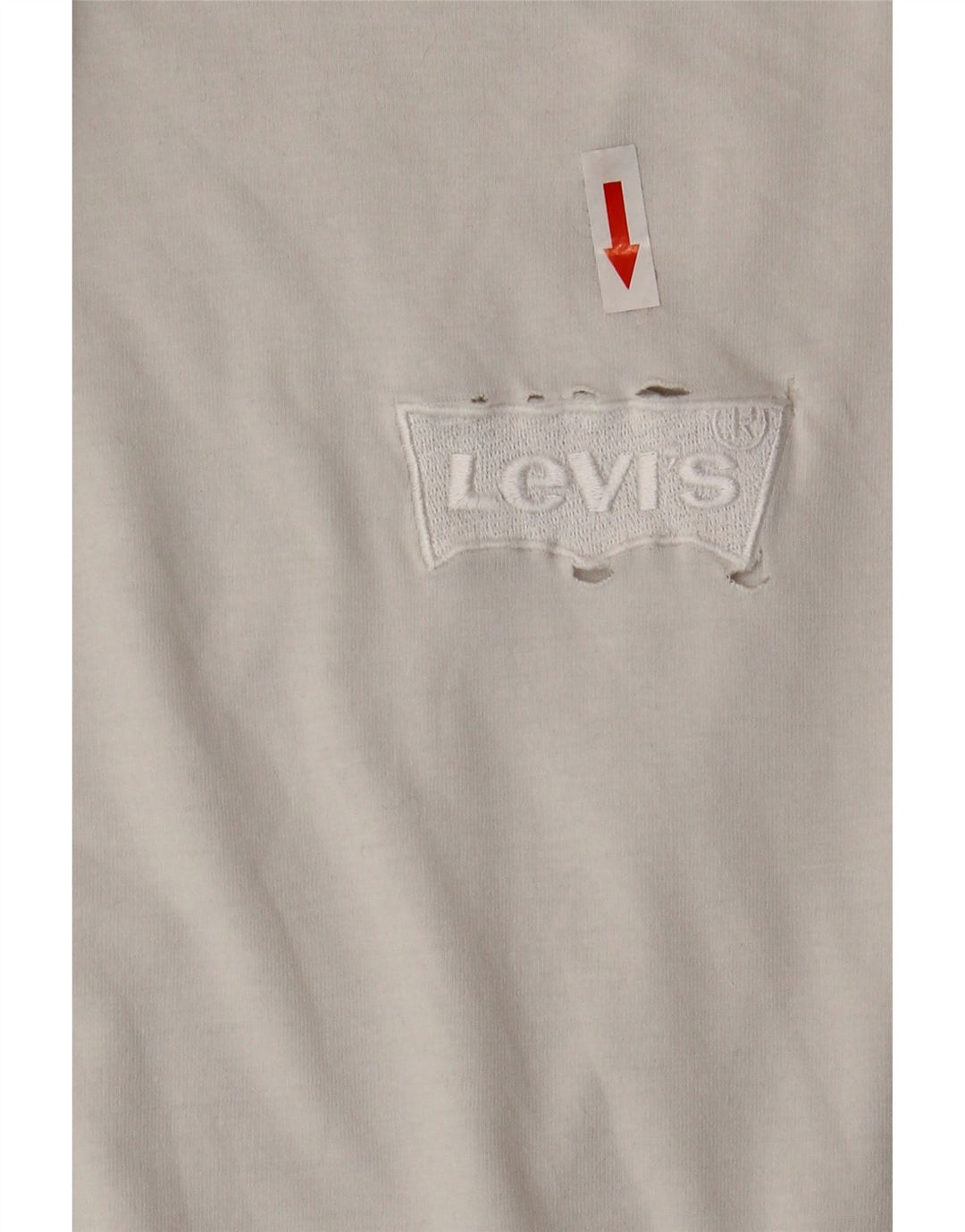 T-shirt Levi's da uomo dalla vestibilità rilassata, grande, in cotone bianco