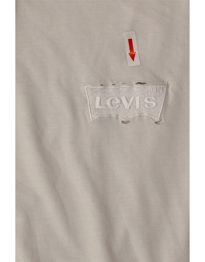 T-shirt Levi's da uomo dalla vestibilità rilassata, grande, in cotone bianco