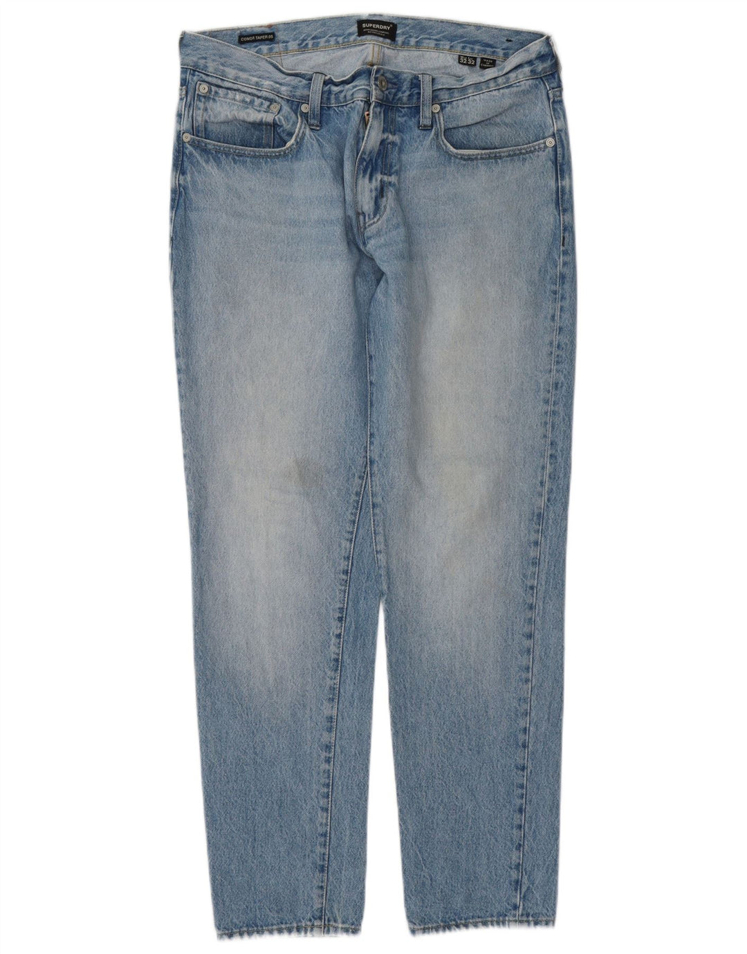 Jeans uomo affusolati Conor Superdry W32 L30 cotone blu