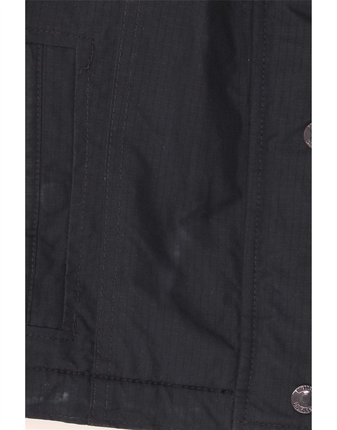 Giacca a vento con cappuccio da donna Hollister UK 10 Small poliestere blu navy