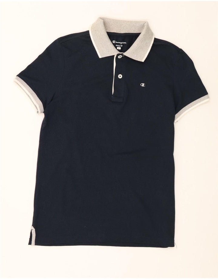 Polo da uomo Champion piccola in cotone blu navy