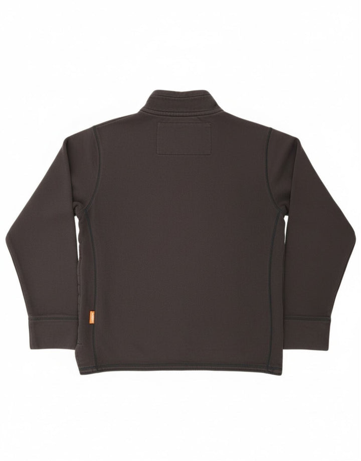 Felpa da uomo con collo con bottoni grafici Superdry, maglione XL, cotone nero