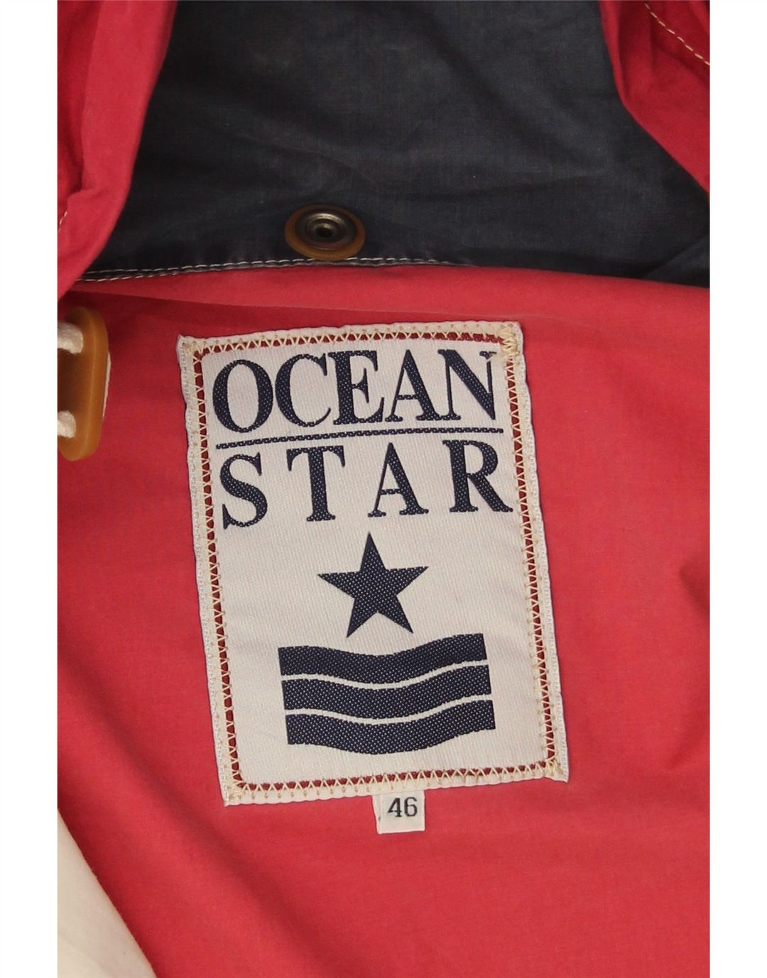 Giacca a vento da uomo Ocean Star IT 46 Small White Colourblock sintetico
