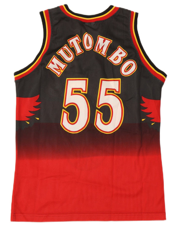 Maglia Champion da uomo 1996-99 Atlanta Hawks Mutombo Away, rossa media